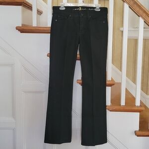 7 FOR ALL MANKIND Black Bootcut Jeans Size 27